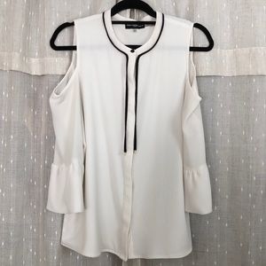 Karl Lagerfeld Exposed Shoulder Blouse